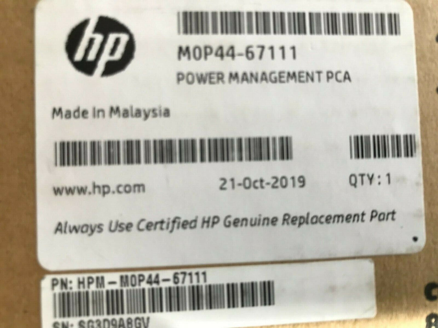 M0P44-67111 Power Management PCA HP Jet Fusion 3D 3200 4200 4210 New & Boxed