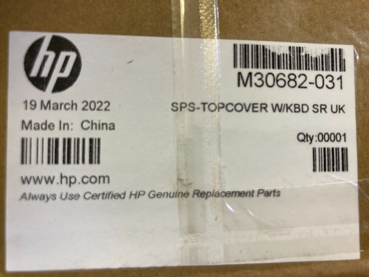 NEW HP M30682-031 TOP COVER / UK KEYBOARD TOUCHPAD PROBOOK 635 G8