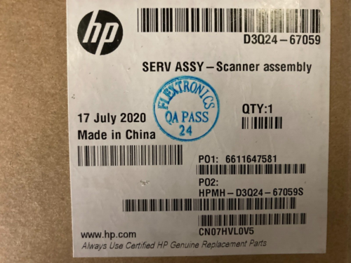 NEW HP D3Q24-67059 Scanner assembly PAGEWIDE 577 P57750 RANGE