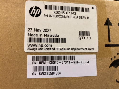 NEW HP K0Q45-67343 PH interconnect PCA SERV B LATEX R1000 R2000 2700