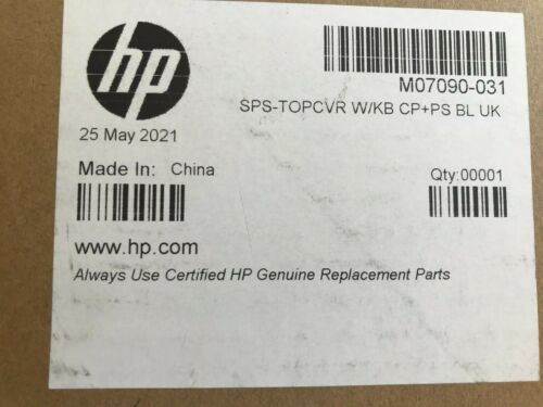 NEW HP M07090-031 ELITEBOOK 840 G7 TOP COVER WITH UK KEYBOARD