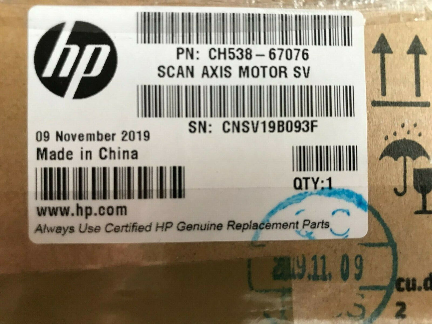 NEW HP CH538-67076 SCAN AXIS MOTOR DESIGNJET
