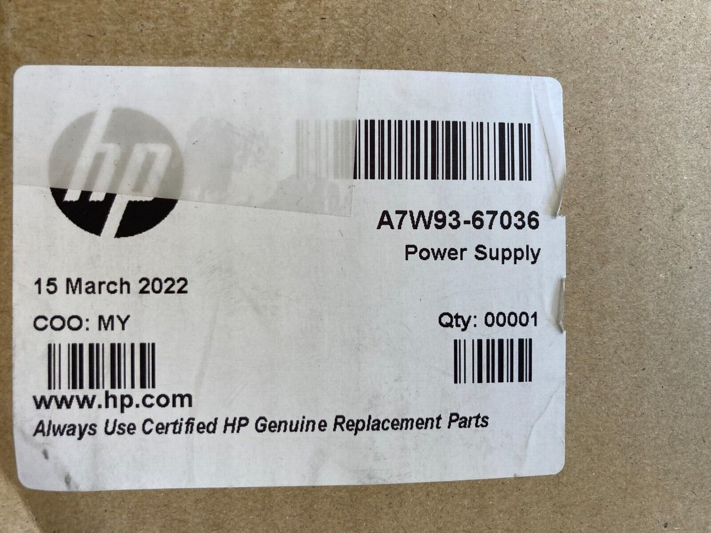 NEW HP A7W93-67036 PAGEWIDE POWER SUPPLY