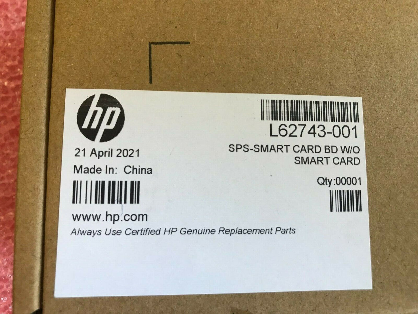 NEW GENUINE HP HP L62743-001 Smart Card Board