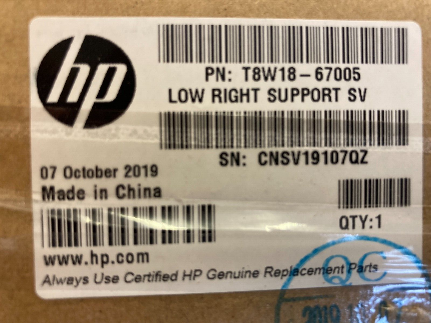 NEW HP T8W18-67005 LOW RIGHT SUPPORT DESIGNJET T1700 T1708 Z6