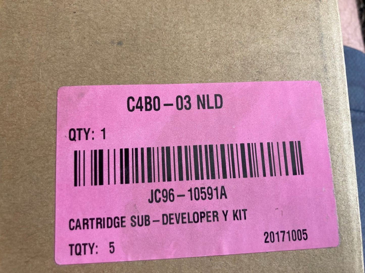 NEW HP SAMSUNG JC96-10591A CARTRIDGE SUB DEVELOPER Y KIT