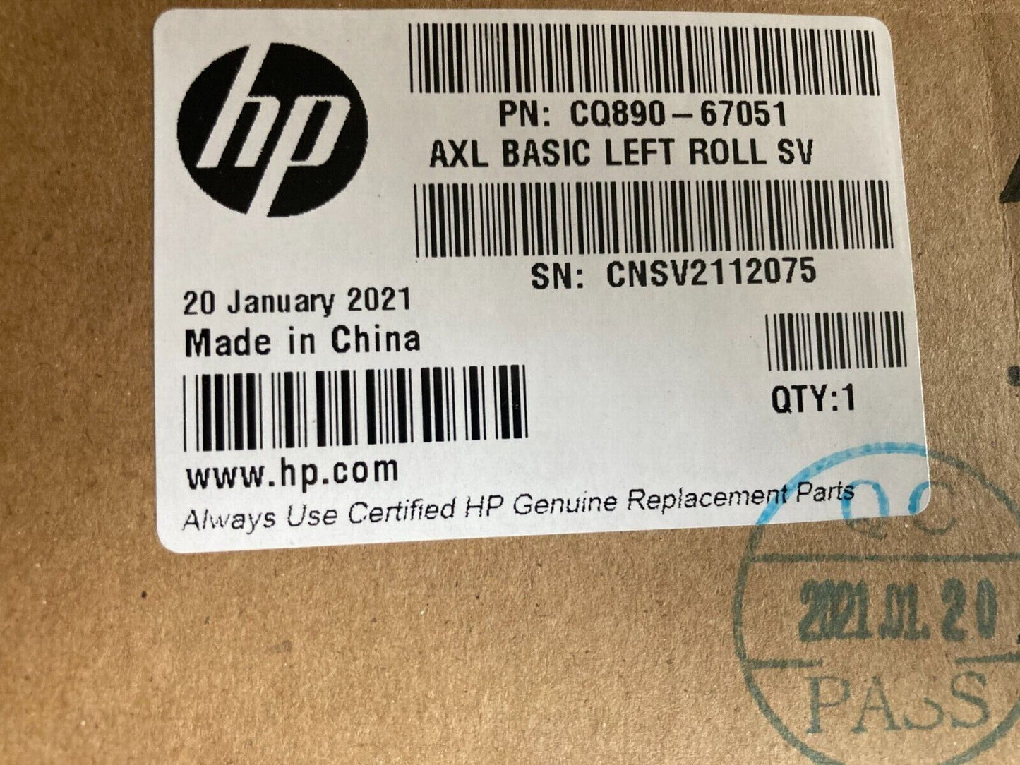 NEW CQ890-67051 Left Roll Support With Rewinder HP Designjet T120 T520 T730 T830