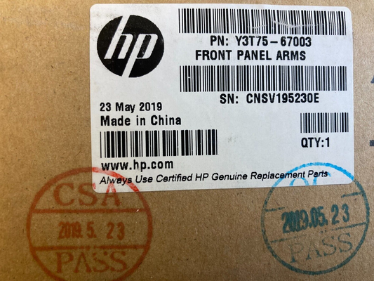 NEW SEALED BOX HP Y3T75-67003 DESIGNJET T2600 Front panel arms