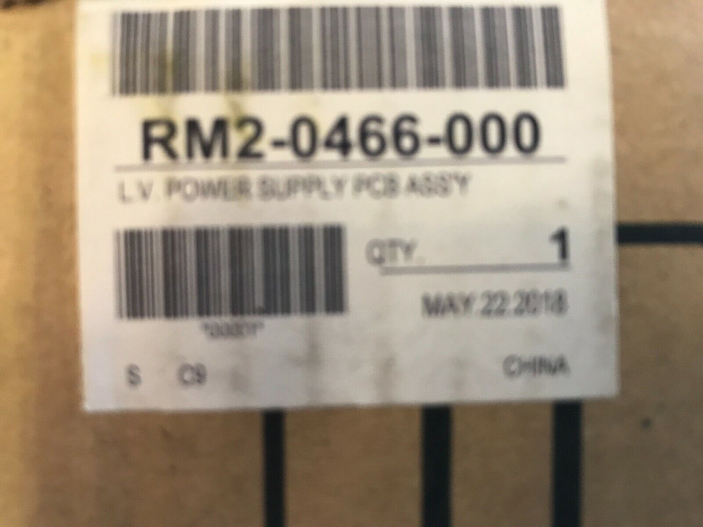 NEW HP RM2-0466 LaserJet M651 / M680 Low Voltage Power Supply 220V