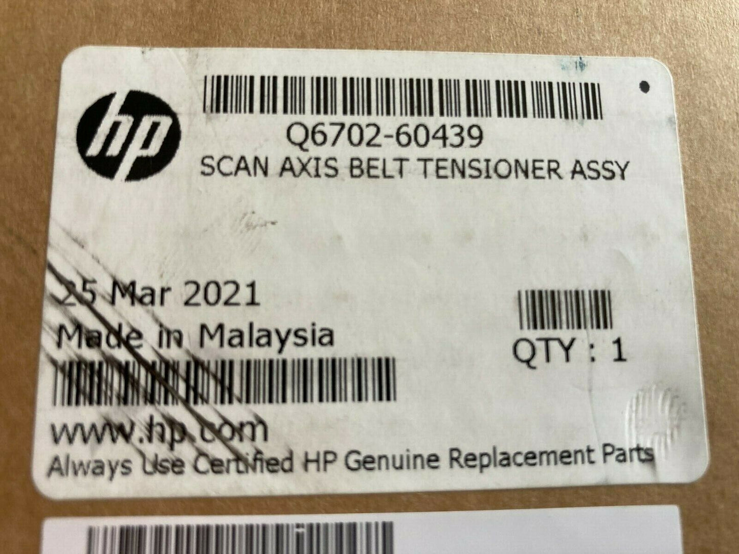 NEW GENUINE HP Q6702-60439 Scan-axis belt tensioner LATEX 3000 D/J L65500 + MORE