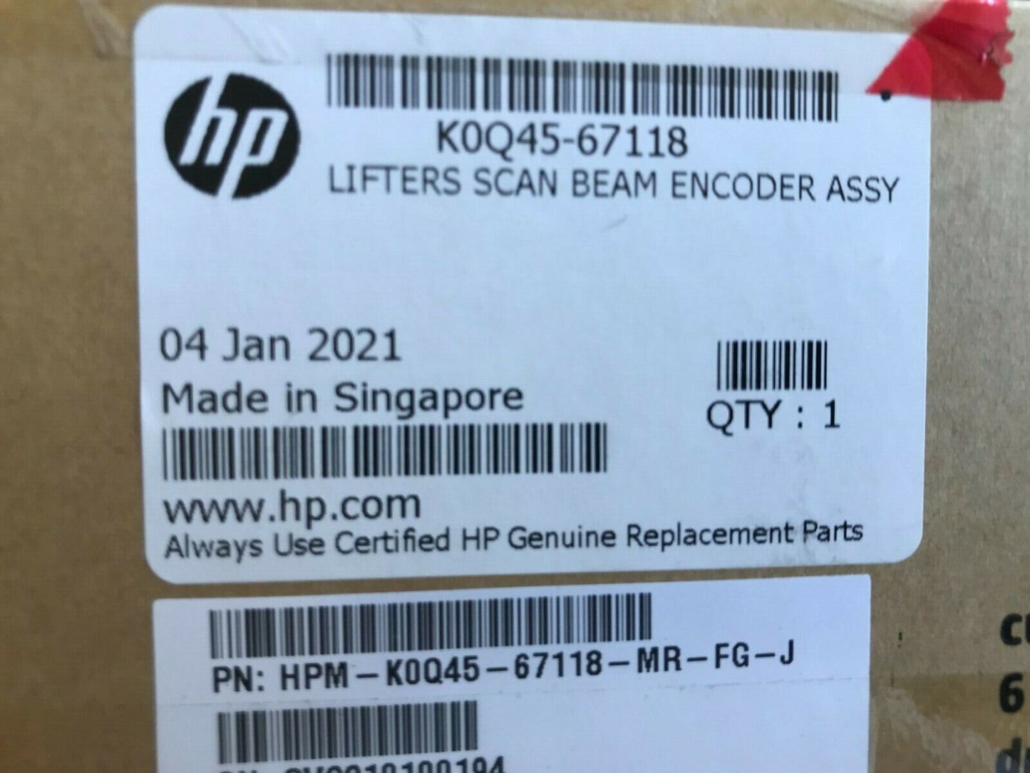 NEW HP K0Q45-67118 Lifters Scan Beam Encoder assy LATEX R1000 R2000