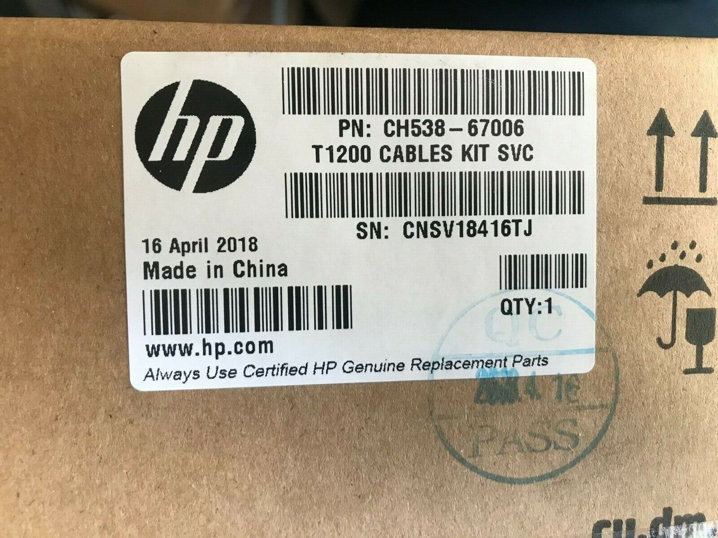 NEW CH538-67006 HP DESIGNJET T1200 T1300 T2300 CABLE KIT