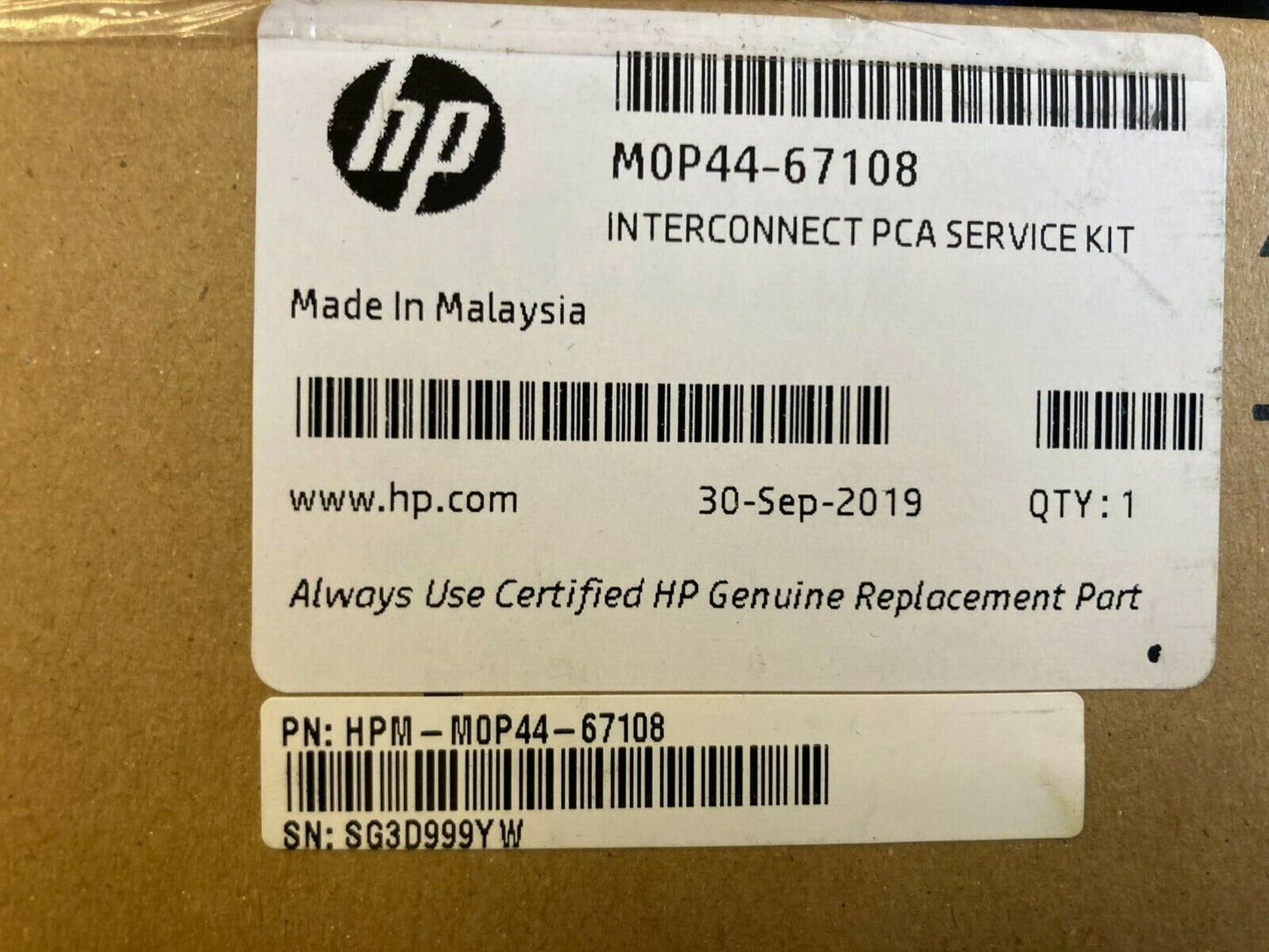 NEW GENUINE HP M0P44-67108 Interconnect PCA Service Kit JET FUSION 3D