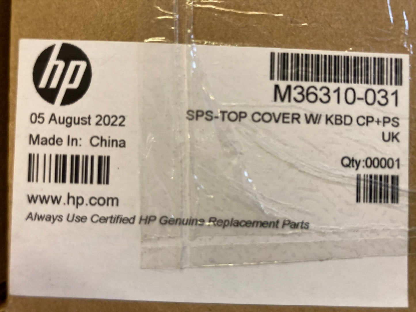 NEW Genuine HP M36310-031 ELITEBOOK 840 G8 TOP COVER WITH UK KEYBOARD