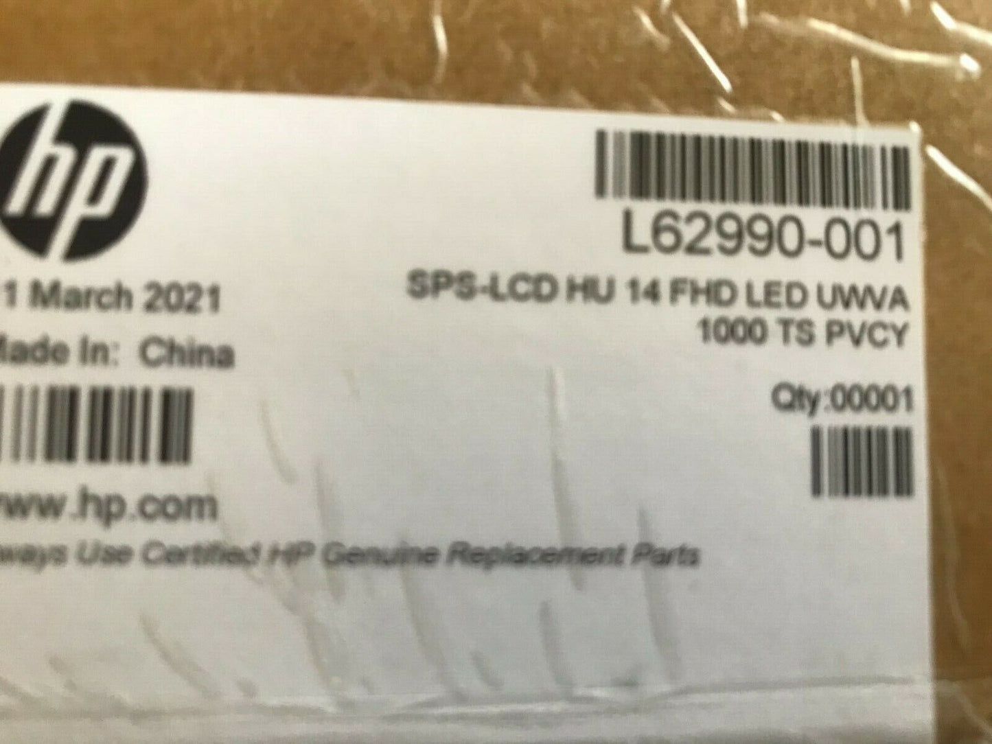 NEW HP L62990-001 LCD HU 14 FHD LED UWVA 1000 TS PVCY ELITEBOOK X360 1040 G6