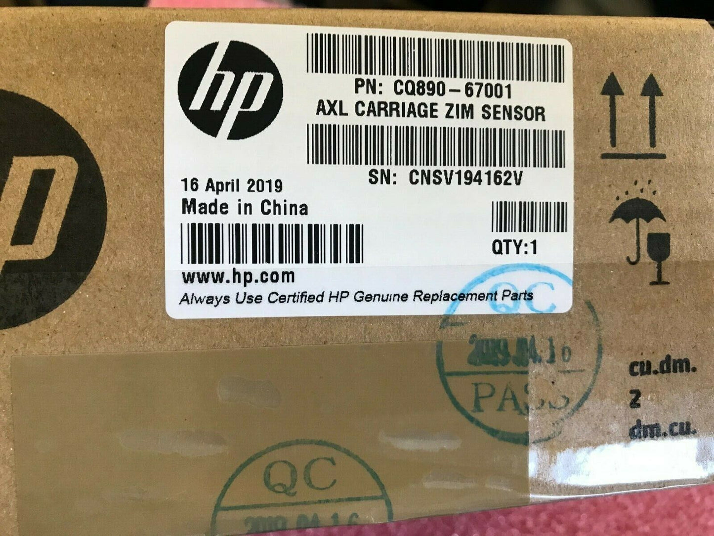 NEW GENUINE HP CQ890-67001 Fit For HP Designjet T120 T520 CARRIAGE LINE SENSOR