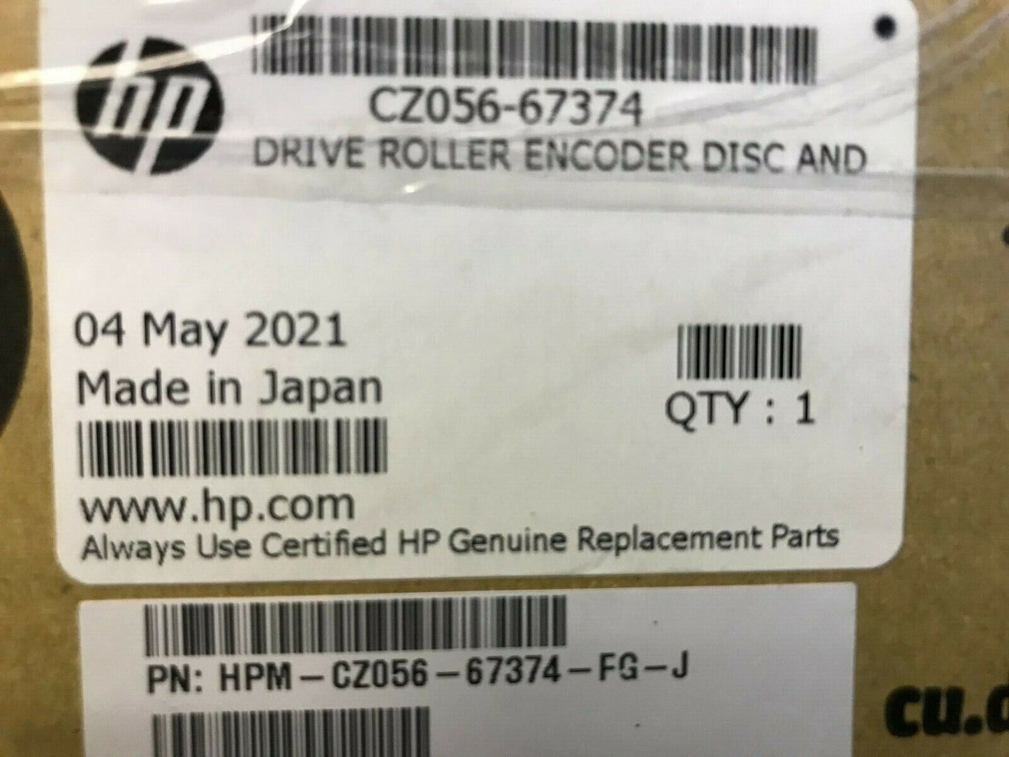 NEW HP CZ056-67374 Drive roller encoder disc and PCA SERV  LATEX 3000 3100 3200